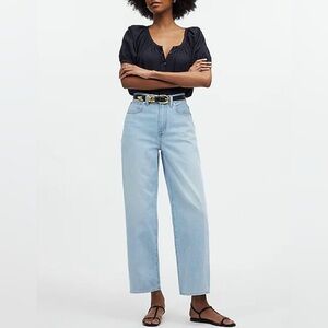 NWT Madewell The Perfect Vintage Wide Leg Crop Jeans